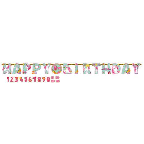 Party Balloon Magical Unicorn Letter Banner