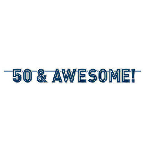 LETTER BANNER HAPPY BDAY MAN 50