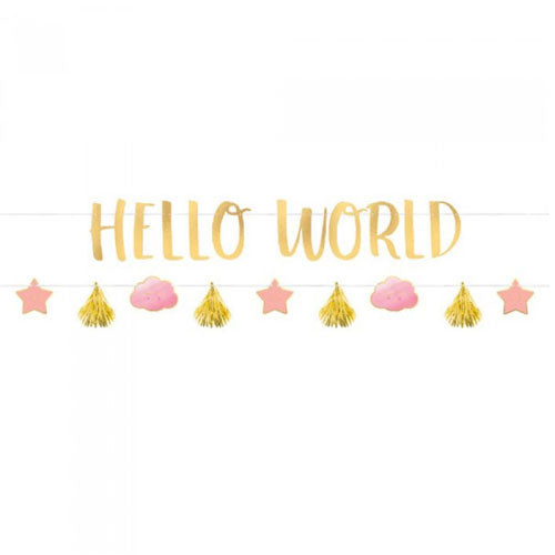 BANNER HELLO WORLD  LETTER KIT