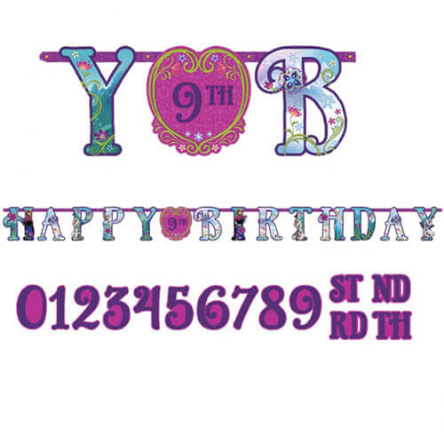 Party Balloon Disney Frozen Add An Age Letter Banner