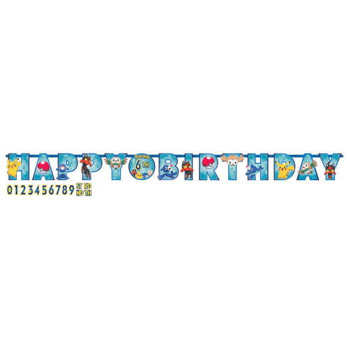 Party Balloon Pok&eacute;mon Jumbo Letter Banner 