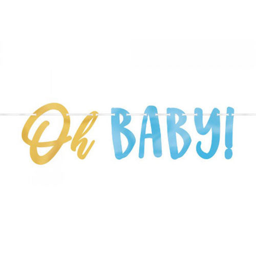 BANNER OH BABY BOY LETTER
