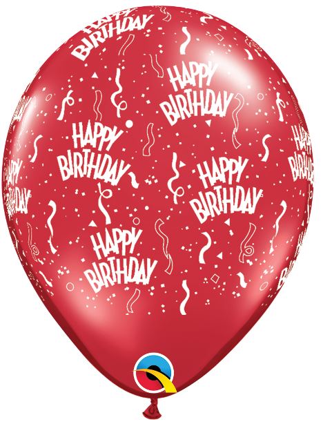 Party Balloon 11" Birthday A Round Latex Balloon-50CT