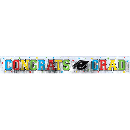 Party Balloon Graduation Fringed 5 Feet Banner