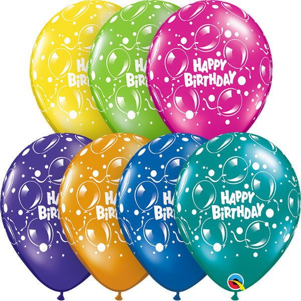 Party Balloon 11 Inch BDAY Sparkling  Balloons -50CT