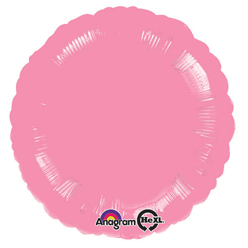 Party Balloon 18" Metallic pink Circle Foil Balloon S15 