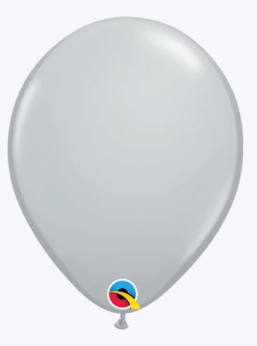 Party Balloon 5" RND Gray Latex Balloons -100CT