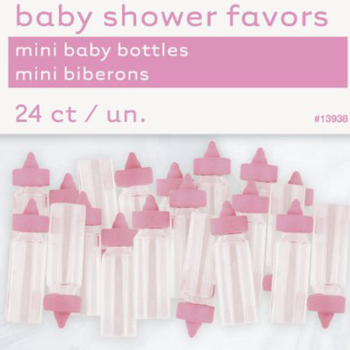 Party Balloons Mini Baby Bottles-Pink