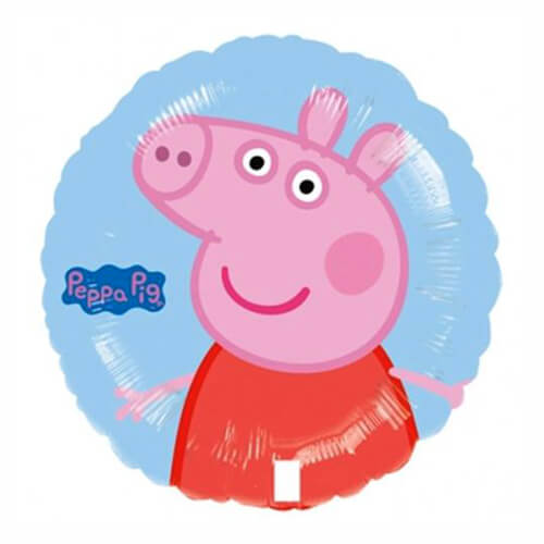 Party Balloon 18" Peppa Pig Blue Round Foil Balloon