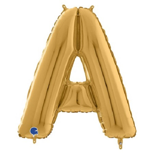 14" Gold Letter (A) Foil Balloon 