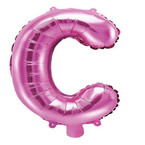 14" Pink Letter (C) Foil Balloon 