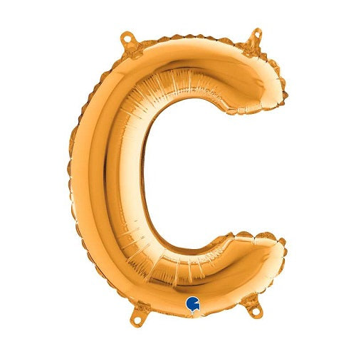 14" Gold Letter (C) foil Balloon