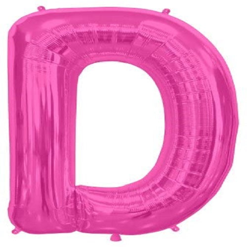 14" Pink Letter (D) Foil Balloon 