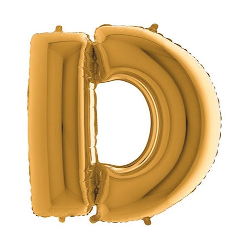 14" Gold Letter (D) Foil Balloon 