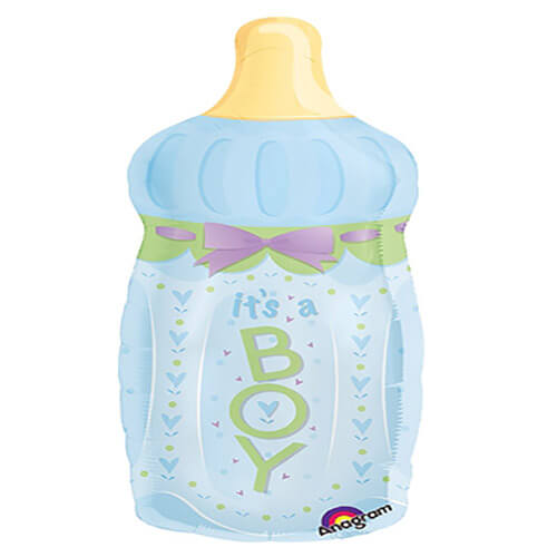 Party Balloon 14" Its A Boy Baby Bottle Foil Balloon A30