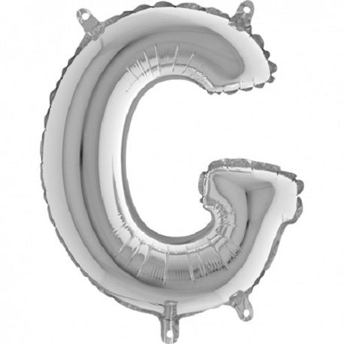 14" Silver Letter (G) Foil balloon 