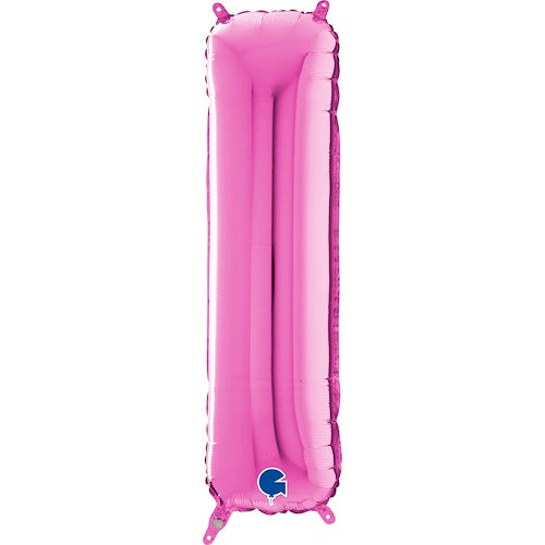 14" Pink Letter (I) Foil Balloon 