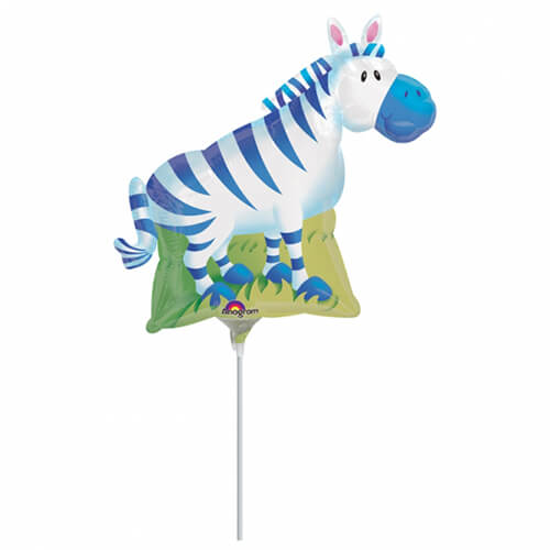 Party Balloon 9" Jungle Party Zebra Foil Balloon