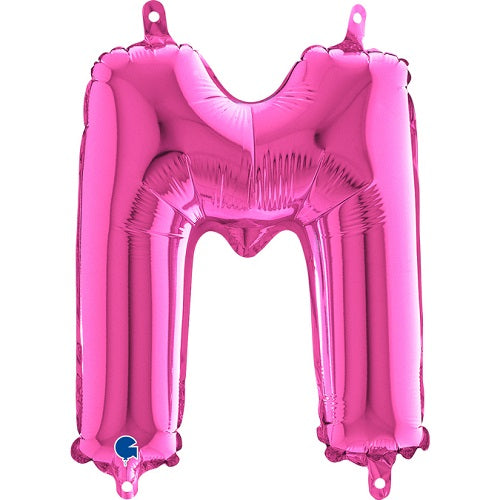 14" Pink Letter (M) Foil Balloon 