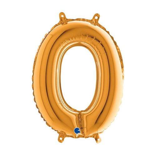 14" Gold Letter (O) foil Balloon 