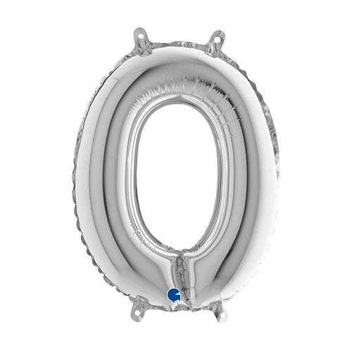 14" Silver Letter (o) Foil Balloon 