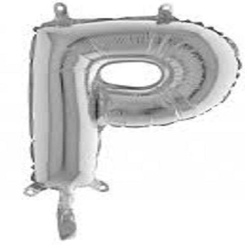 14" Silver Letter (P) Foil Balloon 