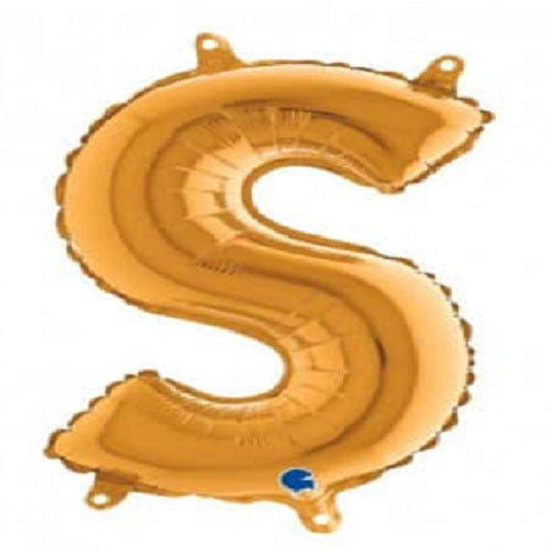14" Gold Letter (S) Foil Balloon 