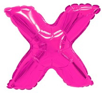 14" Pink Letter (X) foil Balloon 