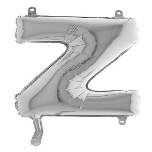 14" Silver Letter (Z) Foil Balloon 