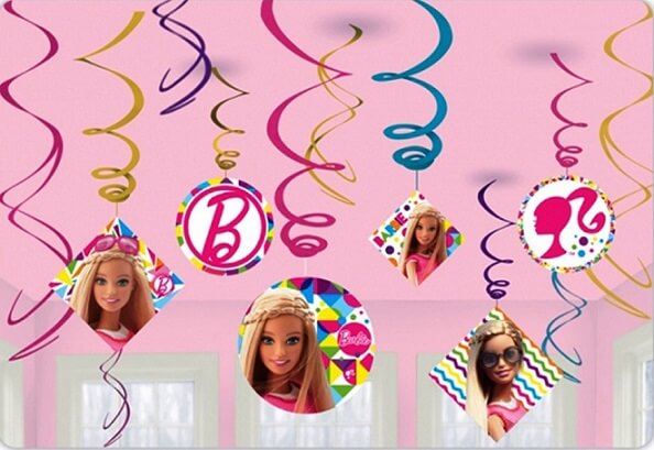 Party Balloon Barbie Hanging Decorations