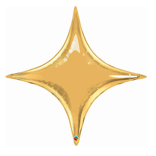 Party Balloon 40" Gold  4-Point Star Foil Balloon