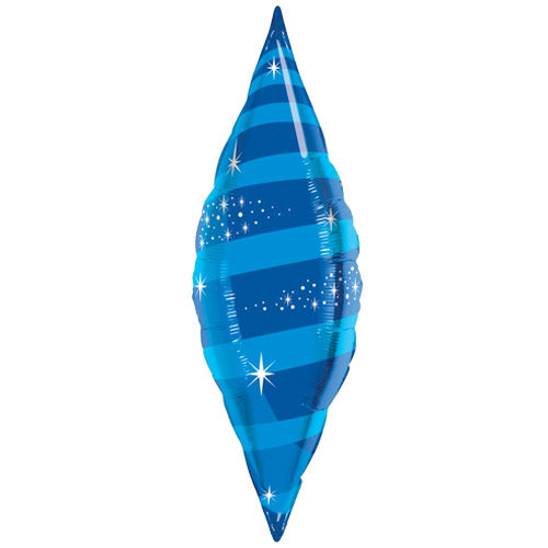 Party Balloon Taper Swirl Sapphire Blue Foil Balloon 36" 