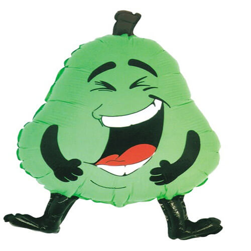 Party Balloon 9" Pear Airfilled Foil Balloon