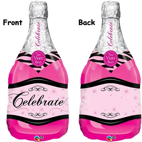 Celebrate Babbly Wine Bottle 39" Foil balloon 