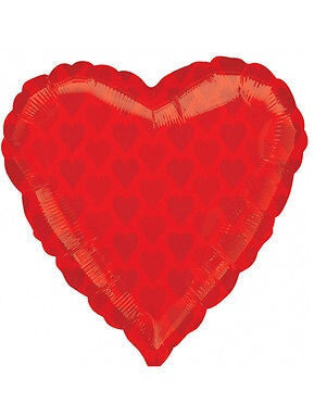 Party Balloons 18" Red Small Hearts Foil Balloon S50