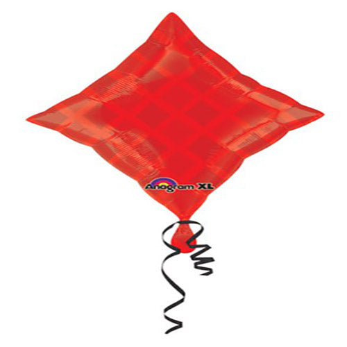 Party Balloon 18" Red Diamond Party Foil Balloon S50