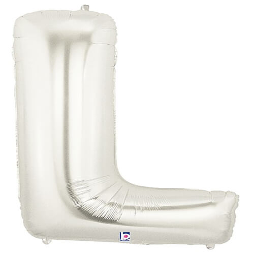 Party Balloon Alphabet L Silver  Super Shape Foil Balloon