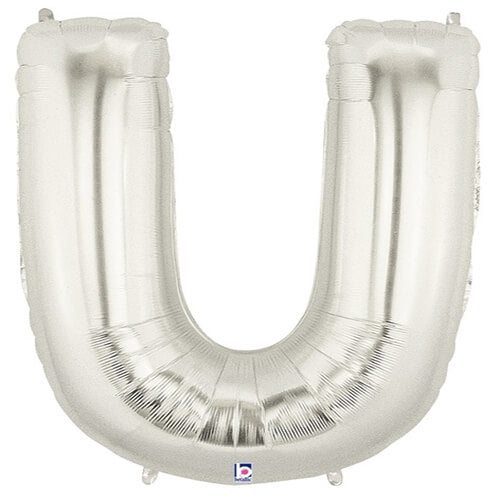 Party Balloon Letter U Silver Balloon Super Shape Foil Balloon 