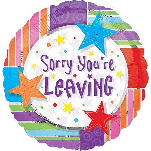Sorry You're Leaving Round Shape 18" Foil Balloon 