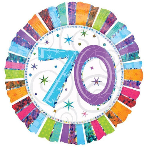 Party Balloon 18" 70th Radiant B'day Balloon 1Ct.