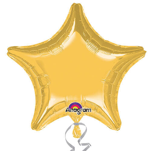 Party Balloon 32" Jumbo Golden Star Foil Balloon