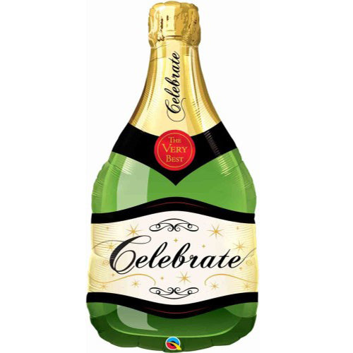 Party Balloon  Bubbly Wine Bottle Foil Balloon 39" 