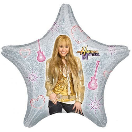 Party Balloon 32" Hannah Montana Silver Star Foil Balloon