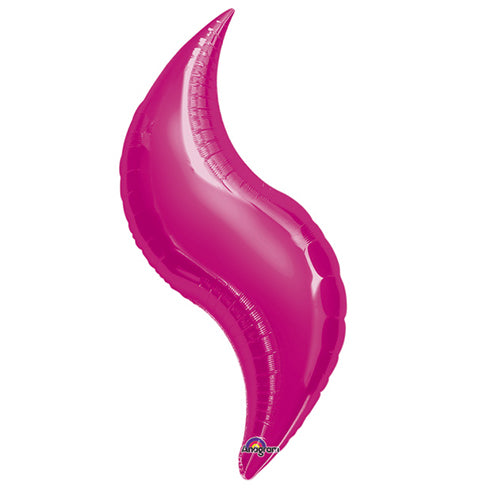 Party Balloon  Pink Curve Foil Balloon 28"
