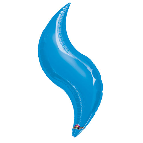 Party Balloon 28"Blue Curve Foil Balloon A30 