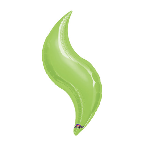 Party Balloon 36" Lime Green Curve Foil Balloon S50