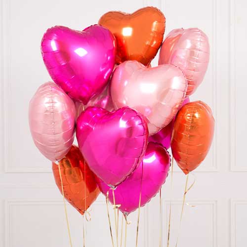 Party Balloon Birthday Heart Shape Balloon Bunch