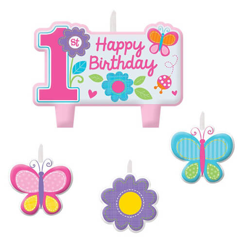 Party Balloon Candle Birthday Set Sweet Girl 