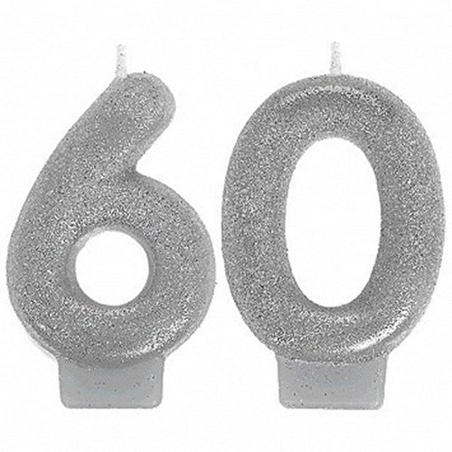 Party Balloon No. 60 Numeral CNDLS SPRKLNG Clbr