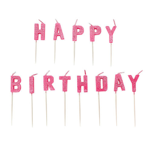 PICK CANDLES HAPPY BIRTHDAY DAY PINK